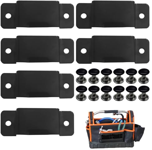 6Pcs Tape Measure Holder,Tape Measure Clip with Rivets Fixing Universal Bench,Tape Measures Belt Clip,Measuring Tape Clip for Belt,Tool Box,Tool Bag,Workbenches,Handbags,Garages