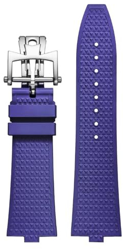 Senior Fluorine Rubber For 4500V 5500V 7900 Watch Strap Vc Convex Mouth 7mm Wristwatches Band