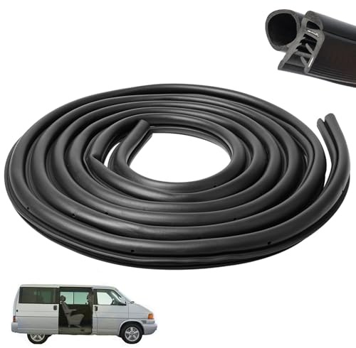 AUTOXBERT Schiebetür Dichtung für VW T4 1990-2003, 7D0843791F Selbstklebend Gummidichtung für Autotür 5,3M, Selbstklebend Türdichtung für VW, Einfache Montage und Windgeräusche Reduzierung