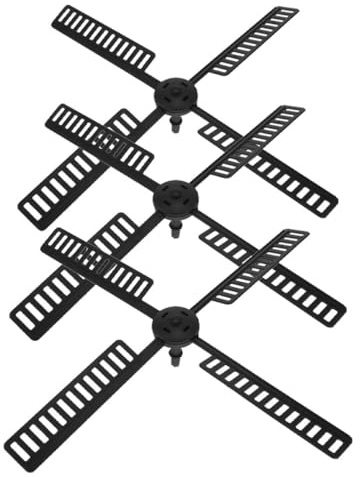 NIYANGLE Pales de Moulin à Vent Hollandais en Plastique Résistant aux Intempéries, 3 Ensembles de 41x41 Cm pour Jardin et Décoration Extérieure, Accessoires de Remplacement Rotatifs