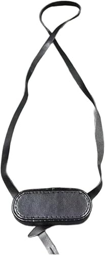 Fernglas-Okular Leder-Außenseite Abdeckung, Fernglas-Regenschutz Okular, Okularmuschel Staubschutz, Regenschutz und Linsenabdeckung für 62 Teleskop-Objektive mit Umhängeband (Schwarz)