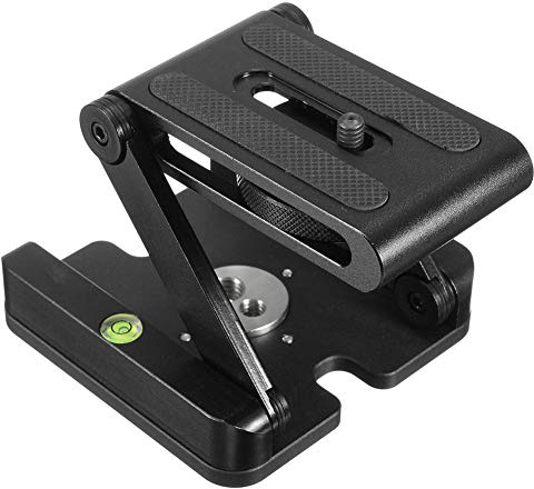 DUBENS Aluminium Folding Z Pan Release Plate Stand Holder Tripod Flex Tilt Ball Head Folding Holder Shell Conveyor