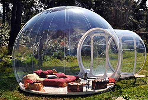 Aufblasbares Bubble Camping Zelt Outdoor Transparent Single Tunnel Familien Camping Zelt Mit Gebläse Und Luftpumpe 110V Für Indoor/Outdoor Backyard Festivals Stargazing