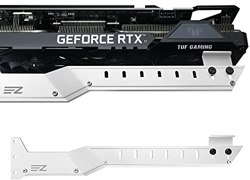 EZDIY-FAB Soporte de GPU Soporte de Tarjetas gráficas Soporte de GPU Soporte de Tarjeta de vídeo, Soporte de Soporte de flacidez de Tarjeta de Video/Soporte de Funda RX6700, RTX3090-309EZ-Blanco