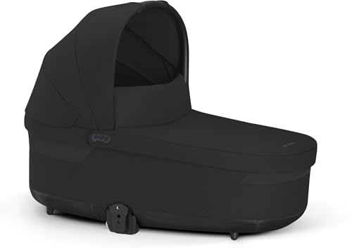 CYBEX Gold COT S LUX Kinderwagenaufsatz, Ab Geburt bis ca. 6 Monate (max. 9 kg), Für CYBEX Balios S Lux und Talos S Lux, Moon Black