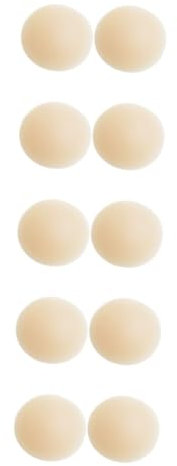 VALICLUD 5 Paia adesivi per in silicone reggiseno copricapezzolo senza spalline+reggiseno reggiseni da donna gonna con bretelle bikini sottili Gel di silice