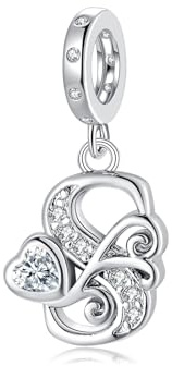 Letter Charms für Pandora Armbänder Silber Alphabet Initial Charms Bead Anhänger Schmuck Geschenk für Frauen Mädchen