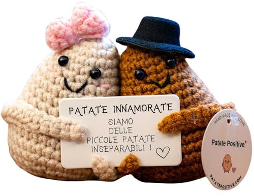Patate Innamorate© | Regalo Romantico | Idea per la Coppia | San Valentino Compleanno Matrimonio Nozze | Ti Amo | Ricordo di Coppia | Uomo Marito Donna Fidanzato | Festa del Cuore | Sorpresa d’Amore