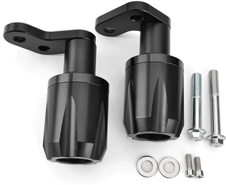 NPNGLCKCVF Motorradrahmen Für Ninja ZX6R ZX-6R ZX 6R 2024–2025 Motorrad-Sturzschutz Sturzpads Sturzpads Motorrad-Slider(Schwarz)