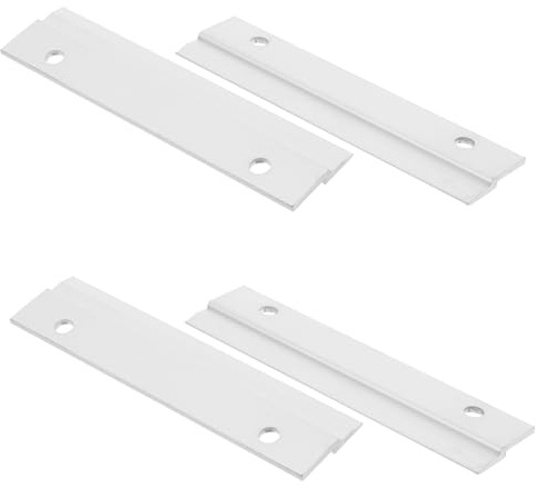 Veemoon 2 Paare Interlocking Wandhalterung Aluminium Z-halter French Cleat System für Schwere Bilderrahmen und Schränke Platzsparende Robuste Metallaufhängung mit Sicherer
