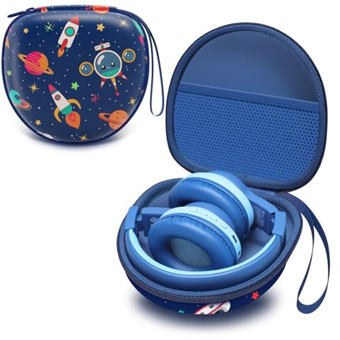 Kids Headphones Case for Folding Headphone, Space Blue(Case Only)