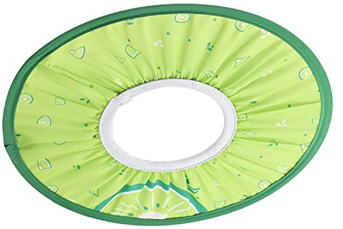 Generic Gorro de Ducha de Tela Impermeable para bebé para Niños, Lindo Gorro de champú para bebé para Bañarse, de Protección con Patrón de Dibujos Animados para Niños y Niñas (GREEN)