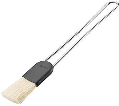 Gefu Brocha de Pastelería Cremoso, Pincel para Tartas/Barbacoas, Cepillo, Utensilio de Repostería, Cerdas Naturales, L 21 cm, 14360