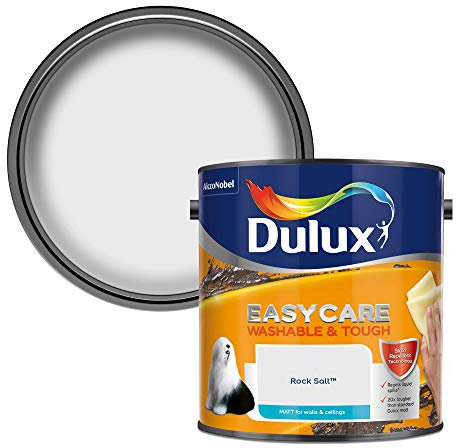 Dulux Easycare Washable & Tough Matt Emulsion Paint For Walls And Ceilings - Rock Salt 2.5 Litres