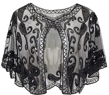 BABEYOND 1920er Jahre Retro Schal Umschlagtücher für Abendkleider Stola für Hochzeit Party Gatsby Kostüm Accessoires