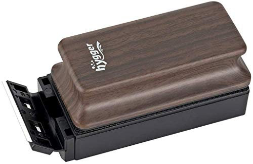 hygger Windscreen Cleaner Aquarium Magnet, Super Strong Fish Tank Glass Magnet Brush, Floating Disc Cleaning Magnet (M)