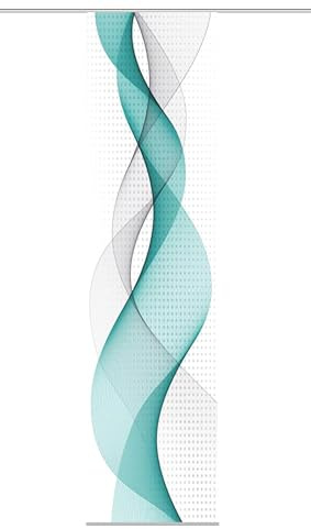 Home fashion OPALIA, Polyester, türkis, 245x60 cm