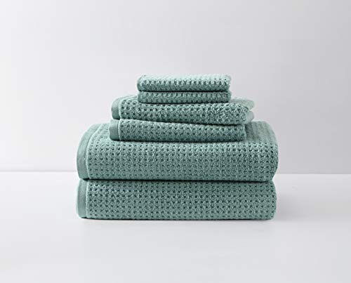 Tommy Bahama Badetücher, hochsaugfähige Badtextilien aus Baumwolle, fusselarm und farbecht, Öko-Tex Zertifiziert, 6-teilig, Northern Pacific Bay Blue (blau)