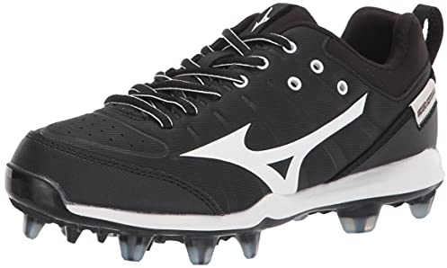 Mizuno Män 320639.9000.03.0500 9-Spike Advanced Finch Elite 5 damer softball-dubbar av TPU, svart/vit, 5