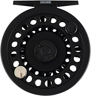 Shakespeare Cedar Canyon Premier Fliegenrolle - Leichte und langlebige Fliegenfischerrolle mit leichtgängigem Einweg-Lager und umschaltbarem Links-/Rechtszug - 5/6