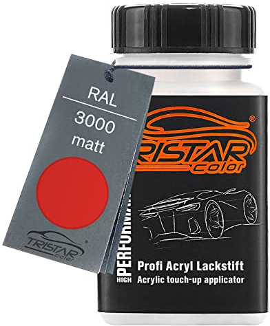 TRISTARcolor RAL 3000 Feuerrot matt Lackstift 50 ml schnelltrocknend
