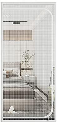 Felenny Zanzariera per gatti, resistente ai graffi, con cerniera, per soggiorno, camera da letto, cucina, patio, per cani e gatti, con chiusura a cerniera (85 x 200 cm, tipo D)