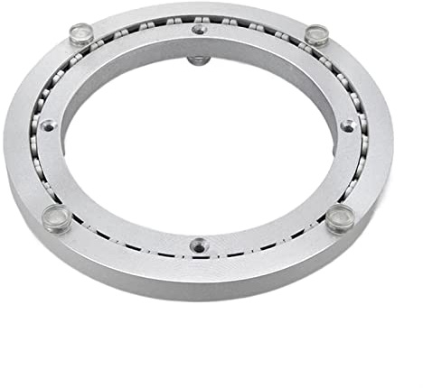 Duchunsheng Schwerlast Kugellager 250 300 400 500mm Lazy Susan Drehplatte Drehlager Drehscheibe Tischplatte, 360° Drehbar Drehplatte Aus Aluminium Für Esstisch TV Monitor Küche Garage Bar