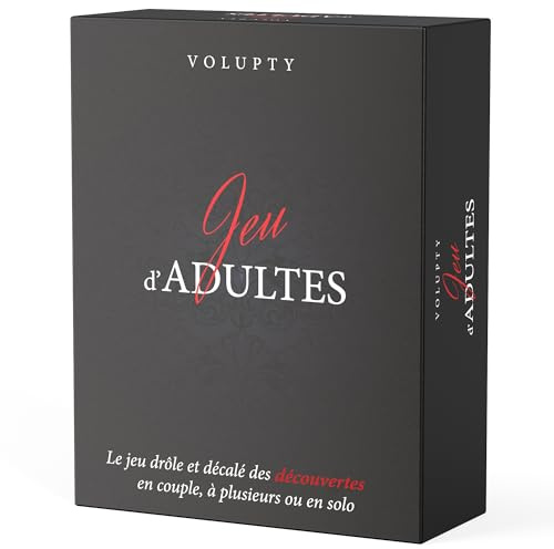 Jeu de Cartes Adulte - en Couple ou à Plusieurs - 180 Cartes – Questions sexuelles – Découvrir plaisirs et Envies de l'autre, Sujets pimentés et sulfureux- Idée Cadeau Couple Original Femme ou Homme