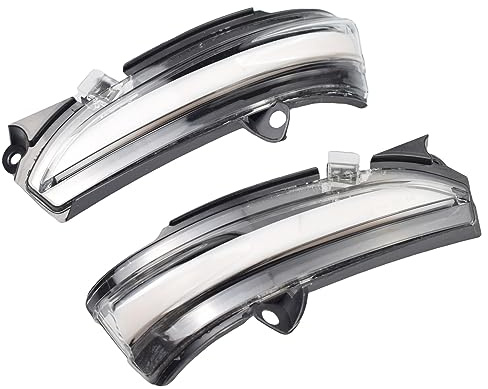 Hacreyatu Dynamische LED-Spiegelanzeige, Blinker, für F-Ord Mondeo MK5 2014 2015 2016 2017 2018 (Gelb (transparent))