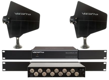 VocoPro BENCHMARK-AD-PAC Professional Antenna Distribution System with Two Active Directional Antenna Bundle