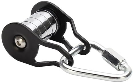 Slider Slàckline - Poulie de renvoi Slàckline - Poulie de renvoi Slàckline de qualité supérieure pour l'entraînement d'équilibre - Kit de poulies réglables slàckline - Robuste - avec 5 roulettes