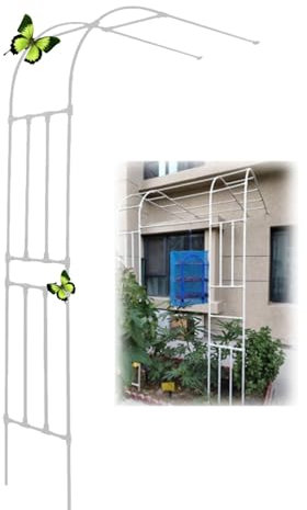 Halbbogen Rosenbogen Kletterpflanzen Gartenbogen Metall Spalier Torbogen 90x240x45cm 150x240x45cm 270x240x45cm Rosen Rankhilfe Bögen