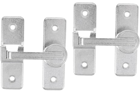 OSALADI 2 Pièces 180 loquet de grange coulissant serrure automatique de porte de garage affichettes de porte Verrou de sécurité Verrouillage de fenêtre targette de porte verrou de porte