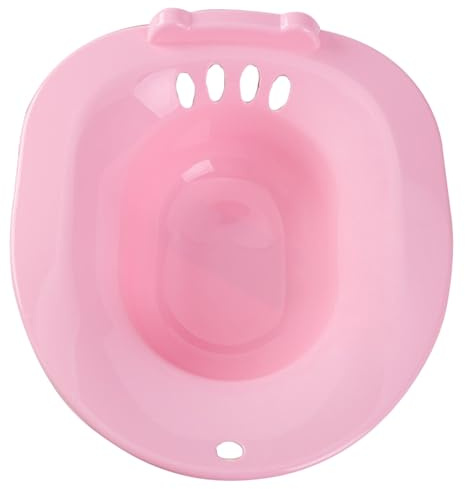SOPOTUTU Sitzbad für Toilettensitz mit Auslaufsicherung Rutschfestes Sitzbad Wc Sitz aus Kunststoff für Schwangere Wochenbettpflege Postoperative Nutzung