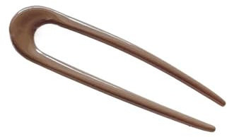 Bâtons à cheveux de couleur unie pour femmes et filles, épingles à cheveux minimalistes en forme de U, accessoires de mode (couleur thé au lait)