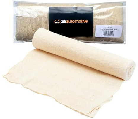 Tek Automotive 200g Stockinette Roll – 4.5m Cotton Car Polishing Cloth