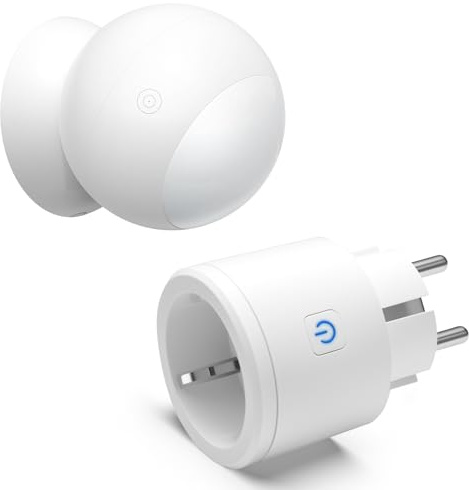Milduall Bewegungsmelder Steckdose, Drahtloser Infrarot PIR Bewegungssensor Funk Durchgangsmelder Steckdose Wireless Funkschalter für Beleuchtung Ventilator