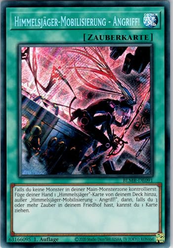 Himmelsjäger-Mobilisierung - Angriff! - BLMR-DE091 - Secret Rare - 1. Auflage - Deutsch - Yugioh - Battles of Legend: Monstrous Revenge - mit RC-Fieldcenter