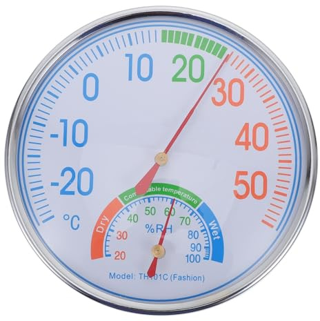 BAZEITFLOW Igrometro Termometro per Sauna e Misuratore Temperatura e Umidità con Strumento Professionale per e Piscina Facile da Usare e Resistente