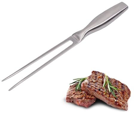 poraceous Tenedor de Carne, Tenedors de Trinchar Acero Inoxidable, Tenedors para Trinchars con Dos Dientes, Tenedores de Trinchar, Tenedor Trinchars Barbacoa, para Barbacoa al Aire Libre