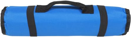 GOOHOCHY Bolsa para Cubiertos de Chef Creativa Azul, Organizador Portátil de Cuchillos, Material Resistente, Gran Capacidad, Asa Cómoda para Transporte, Uso en Cocina Profesional, Estuche