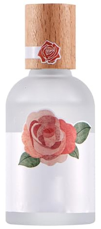 IMIKEYA Profumo naturale da donna 50 ml fragranza morbida e leggera aroma di rosa verde adatto per uso quotidiano viaggi e occasioni regali
