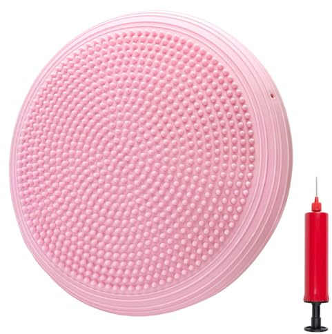 ARATERVIO Balance Kissen Ø 34 cm mit Pumpe Balancekissen Ballsitzkissen Balance Training Yoga für Yoga, Pilates, Core-Stärkung