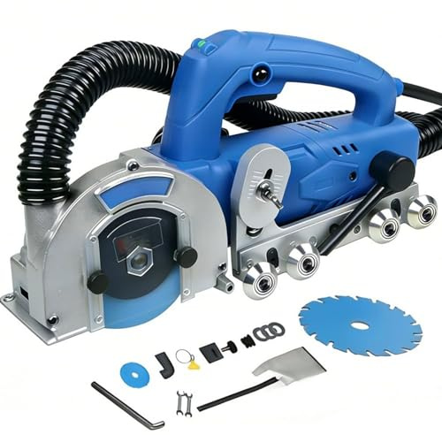 Herramienta Eléctrica Para Quitar Lechada De 1200 W, Limpiador Juntas Azulejos Para Rejuntar Y Limpiar Cemento Viejo Entre Baldosas Cerámicas(Machine+2.2mm seam cleaning sheet)