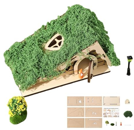 Kit Per Casetta Da Giardino In Legno - Set Artigianale In Miniatura Fai-da-te Delle Bambole Decorativa Set Modello Creativo In Legno Per Davanzale Del Giardino Soggiorno Bambini Adulti Idea