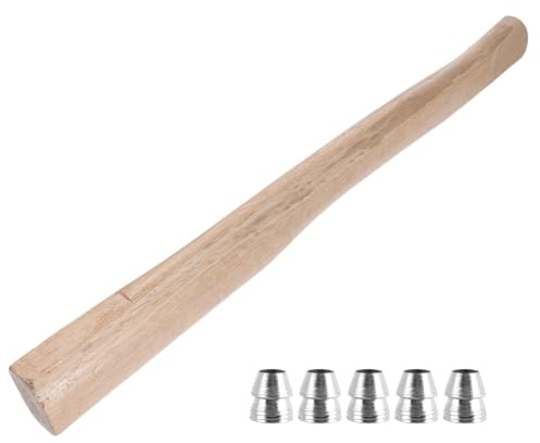 Housoutil Wooden Hatchet Handle with Steel Wedges Replacement Set