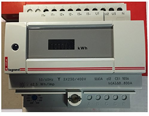 Legrand 003966 - Lexic - Compteur d'énergie tripolaire