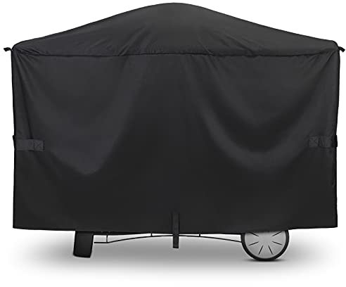 Unicook Grill Cover for Weber Q2000 Q300 Q3000 Q3200 Series Grills, Compared to Weber 7112, Heavy Duty Waterproof Full Length BBQ Grill Cover 57 Inch, Fade and UV Resistant Material, Black