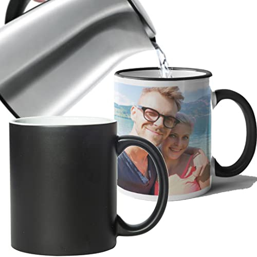 Yourdesign Personalised Heat Change Mug - Upload Your Photograph or Design and Text or Any Name to Personalise This Magic Cup Gift. Same Day Free Dispatch - Eco Friendly Packaging. Great Mug Gift.