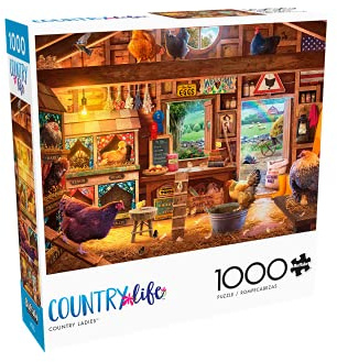 Buffalo Games - David Stevenson - Country Ladies - 1000 Piece Jigsaw Puzzle for Adults -Challenging Puzzle Perfect for Game Nights - Finished Size is 26.75 x 19.75